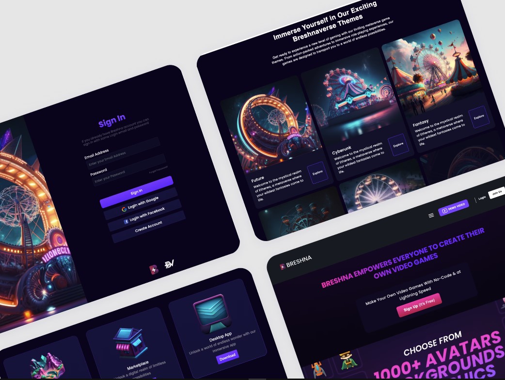 Breshna Website - SaaS Platform